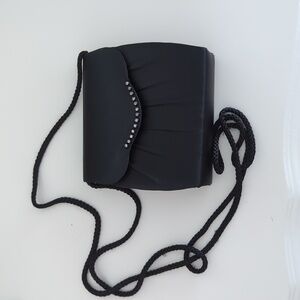 Small black evening bag